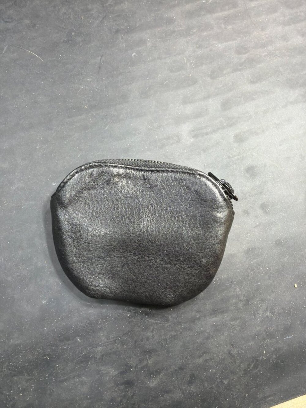 Brighton Black Pebbled Leather Croc Silver Heart Zip Coin Purse Wallet Womens - Picture 3 of 5